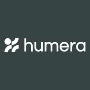 Humera Logo auf dunklem Hintergrund
