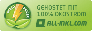 Gehostet mit 100% Ökostrom bei all-inkl.com