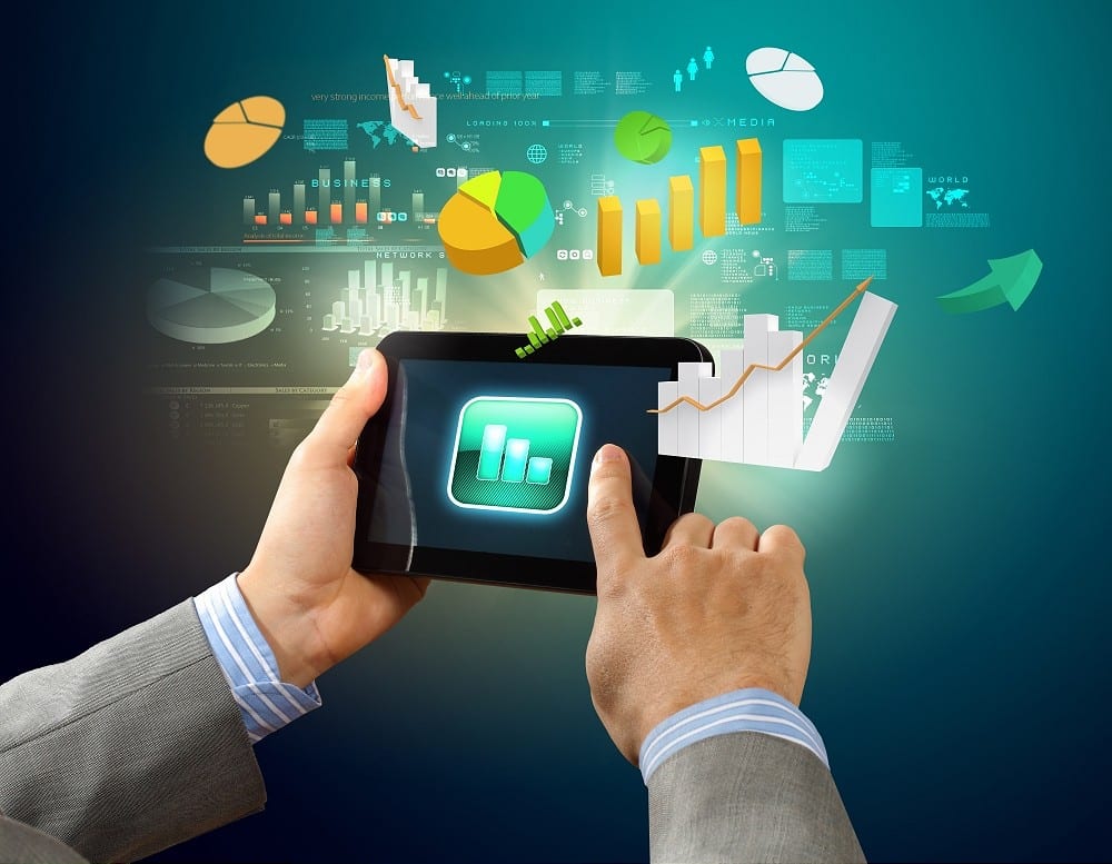 Close-up of hands holding tablet pc