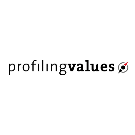 ProfilingValues Logo mit Kompasssymbol