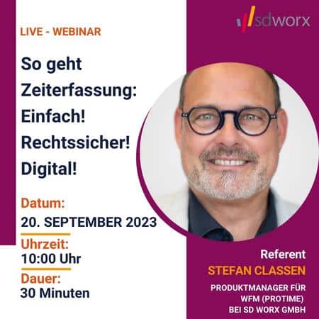 Live Webinar Stefan Classen