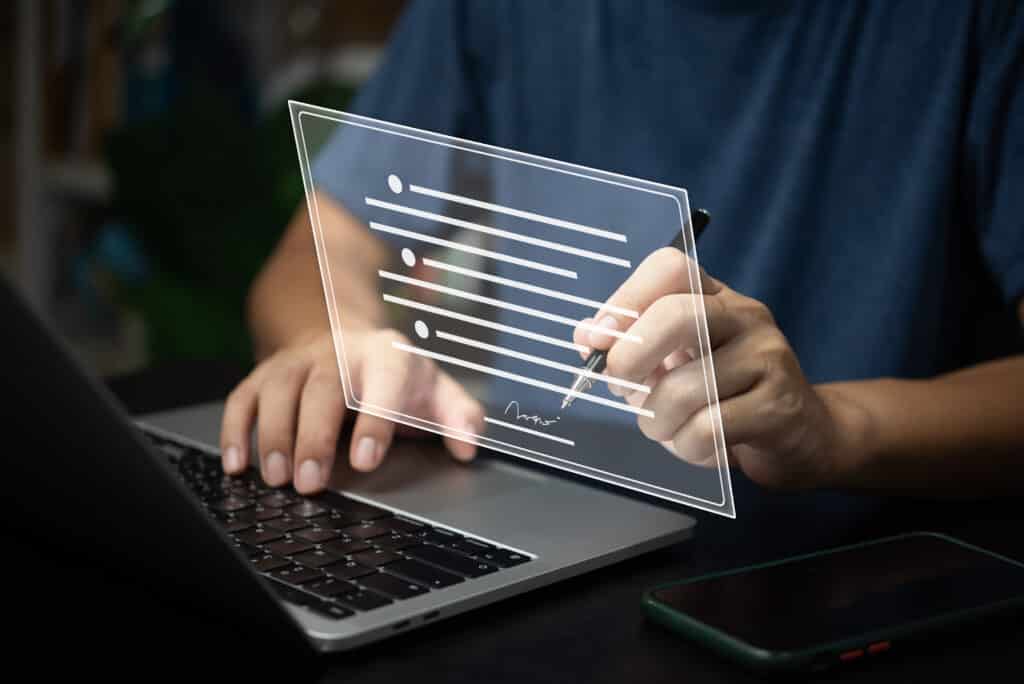 Digitale Signatur auf Laptop erstellen