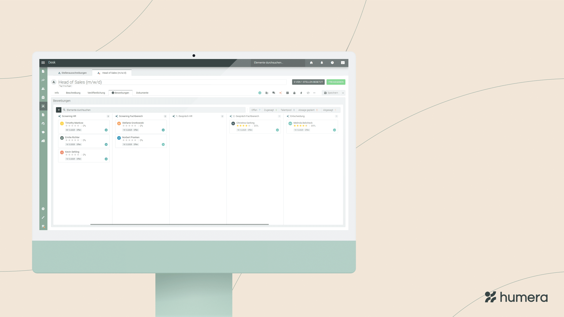 humera Recruiting Dashboard