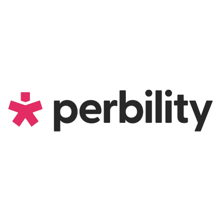 Perbility Logo mit pinkem Symbol