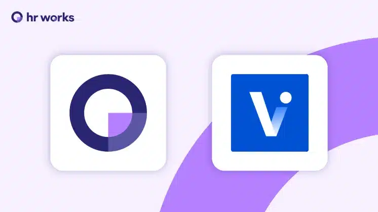 HR-Logos auf lila Hintergrund