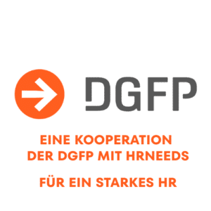 Logo der DGFP und HRneeds Kooperation