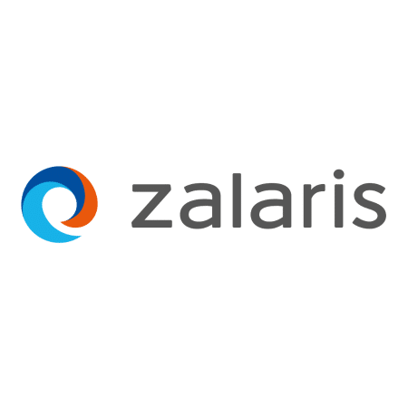 Zalaris Unternehmenslogo auf weißem Hintergrund